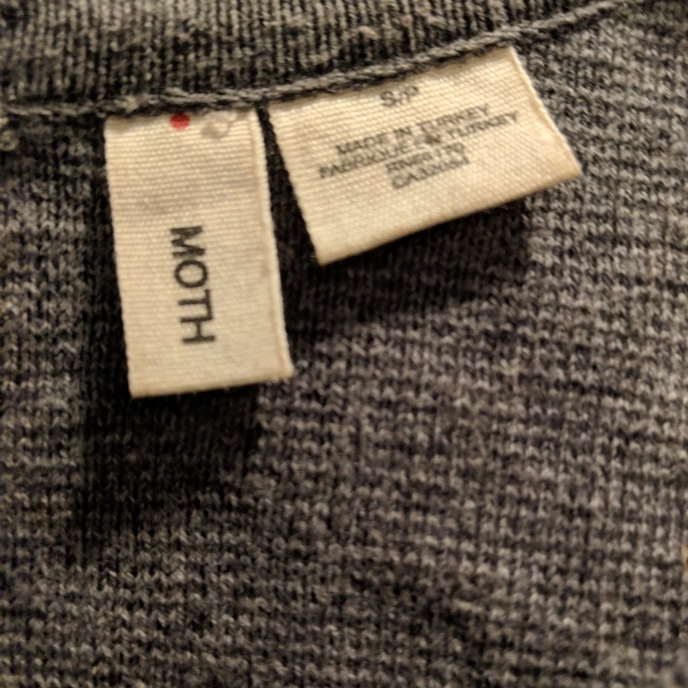 Gray and silver top